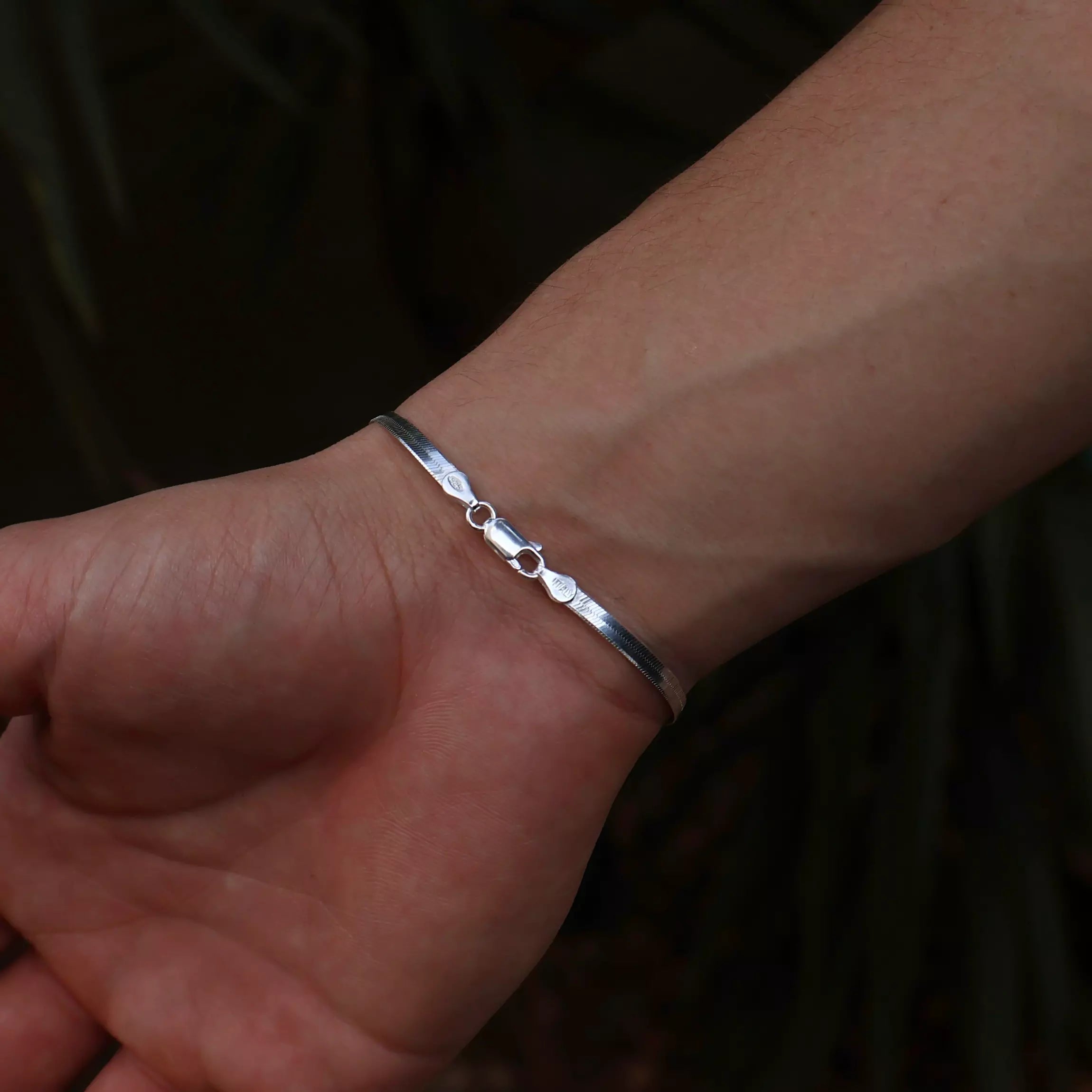 Pulseira Masculina Laminada em Prata 925