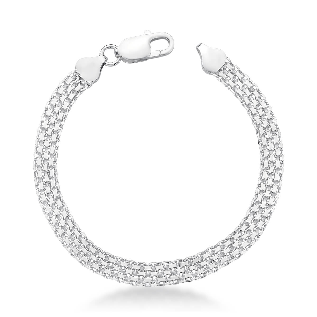 Pulseira Esteira XL Masculina em Prata 925