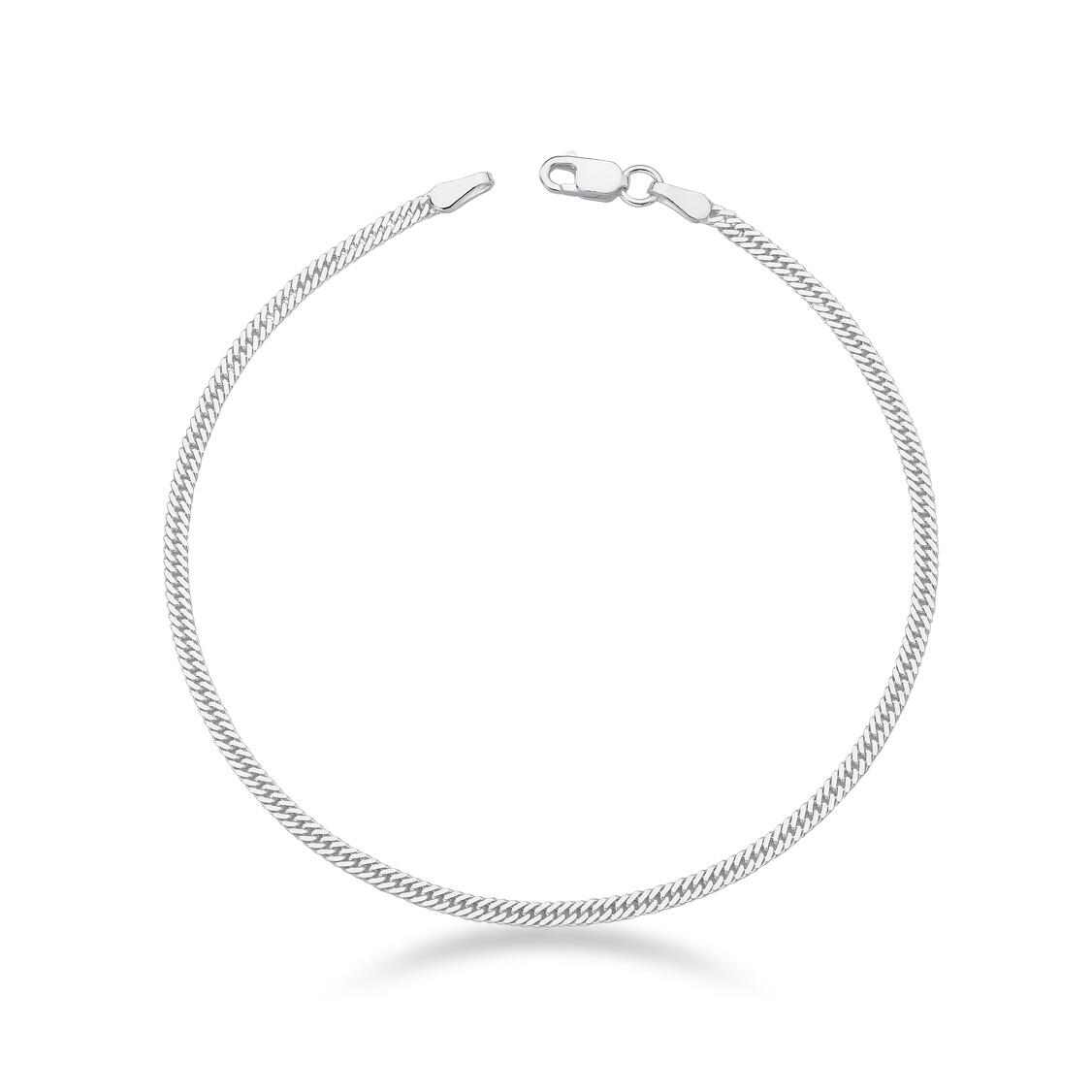 Pulseira Grumet Elo Duplo Masculina de Prata