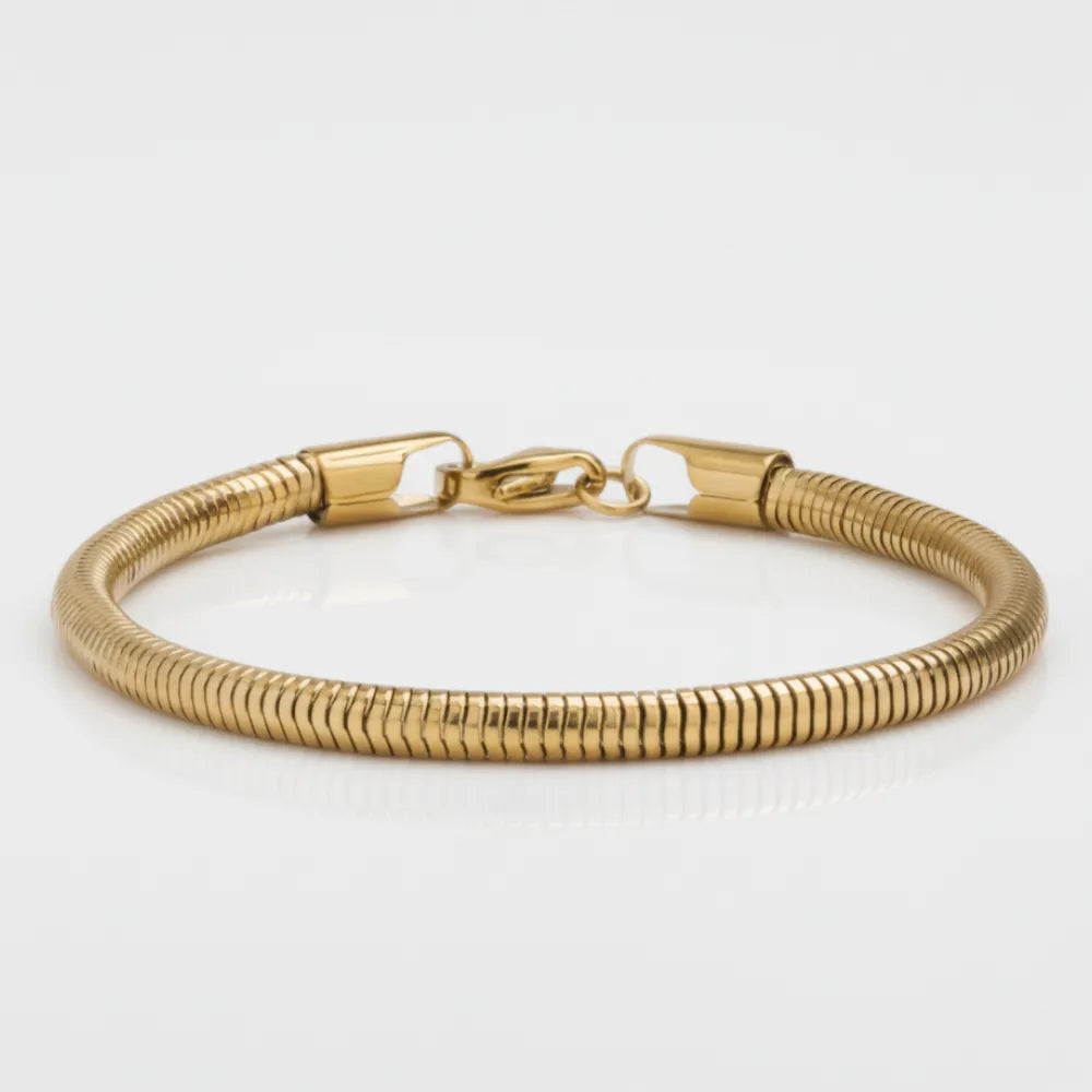 Snake Bracelet Gold (4mm)