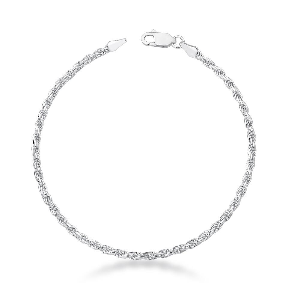 Pulseira Cordão Baiano Masculina em Prata 925